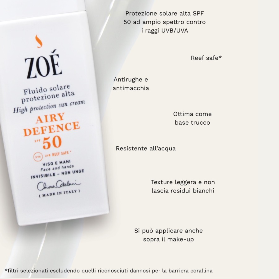 AIRY DEFENCE - Crema solare viso antimacchia e antirughe spf 50+ - immagine 3
