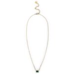 Anastasia - Collana Oro con zircone rettangolare. Chiusura regolabile.