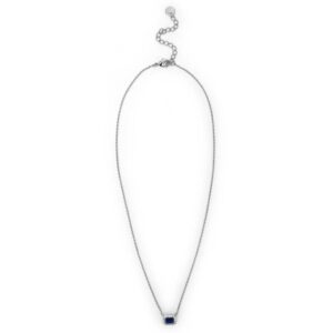 Anastasia - Collana Argento con zircone rettangolare. Chiusura regolabile.