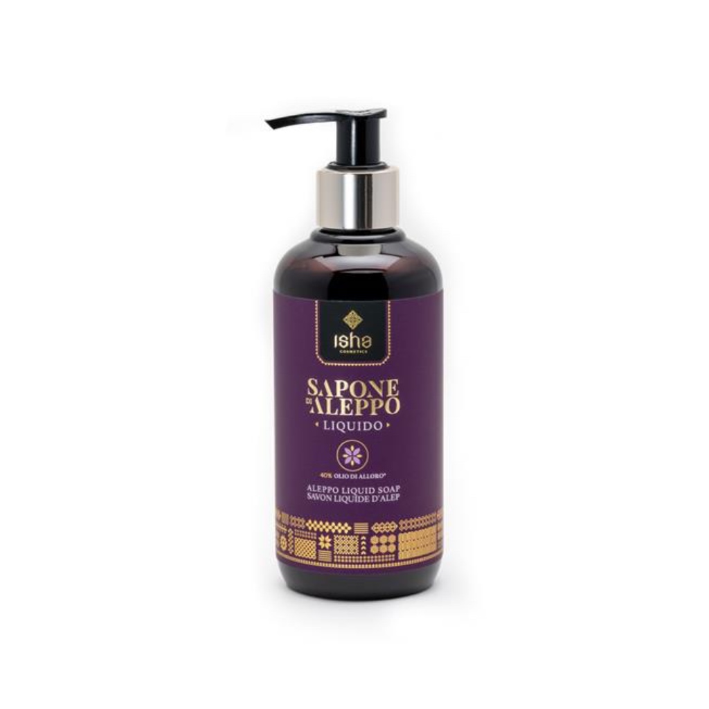 Sapone di Aleppo liquido 40% olio di Alloro - 250 ml