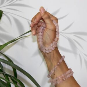 QUARZO ROSA - Bracciale Zodiac 8 mm