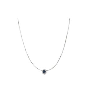 Kate - Collana Argento Blu